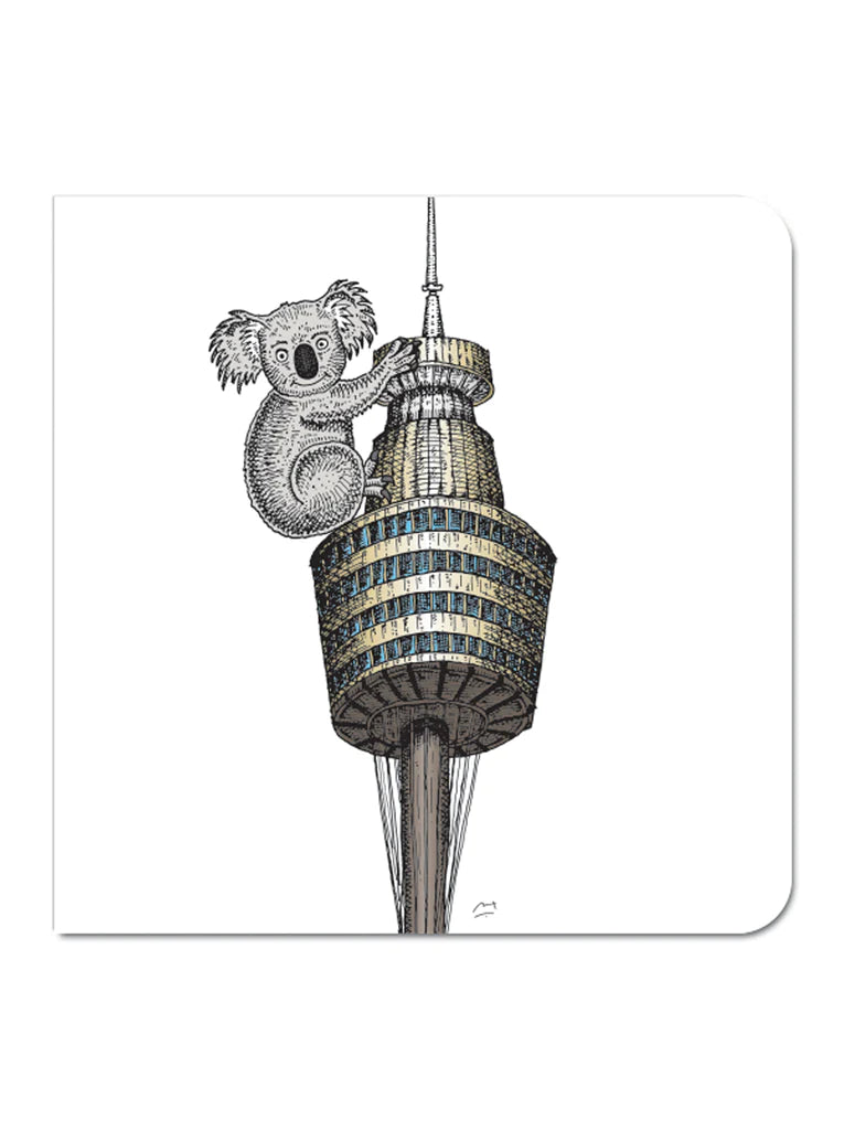 Sydney Tower with Koala Greeting Card