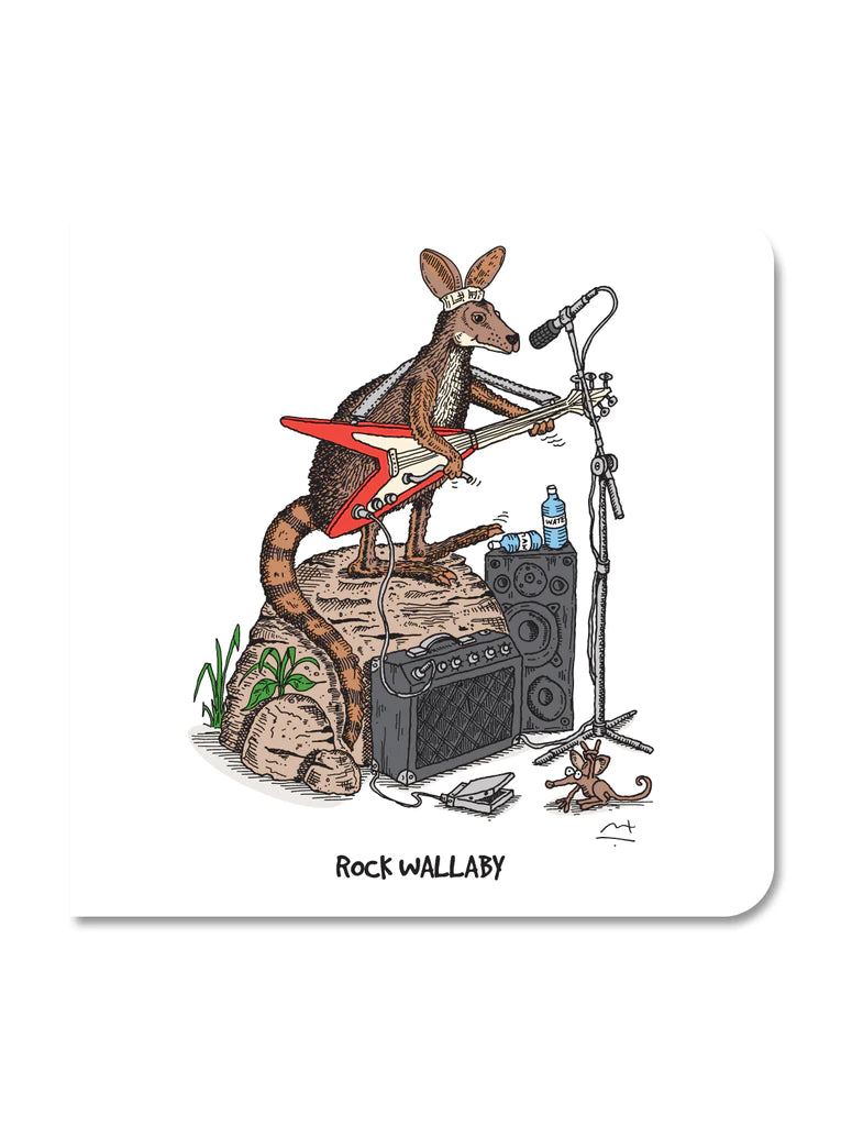 Rock Wallaby Greeting Card